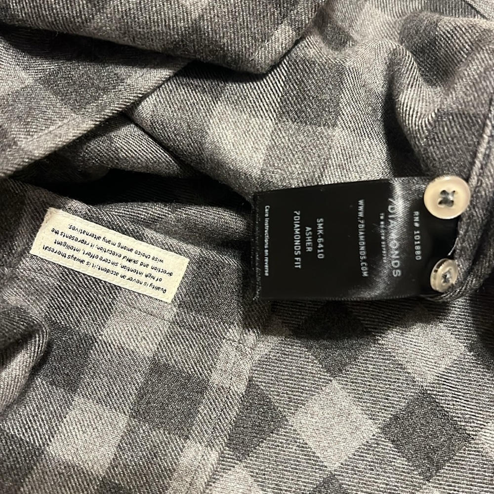 7 Diamonds Checkered flannel shirt - Picture 5 of 9